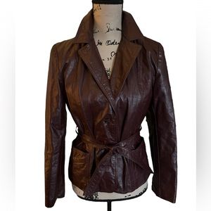 VTG 70s? WINE genuine leather jacket